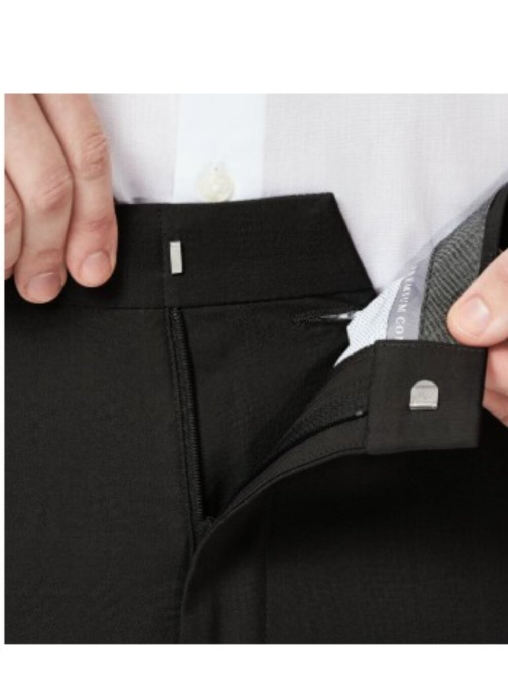 Haggar Men's Performance Comfort Dress Pant Black Multiple Sizes - Picture 3 of 4